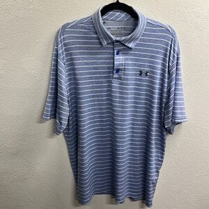 Light Blue Under Armour golf polo